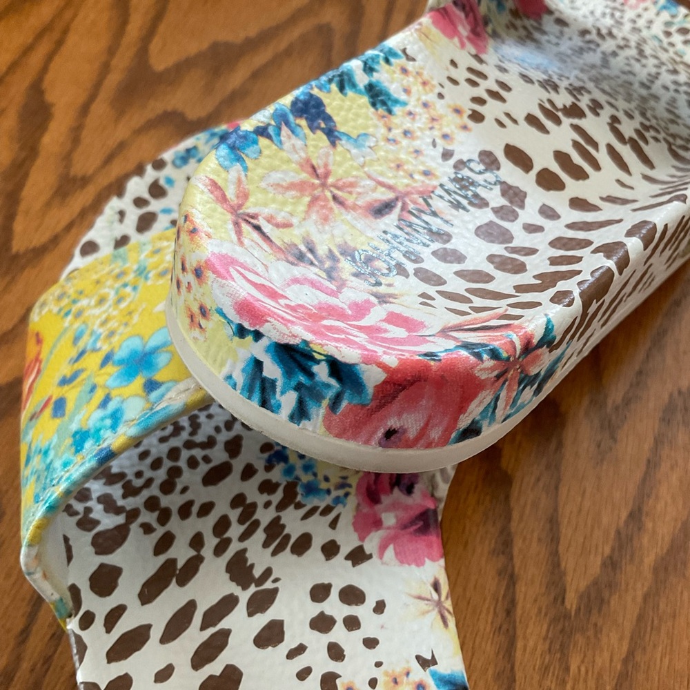Johnny Was Wildflower Pool Slides, Women’s Sz 6M - Picture 8 of 10